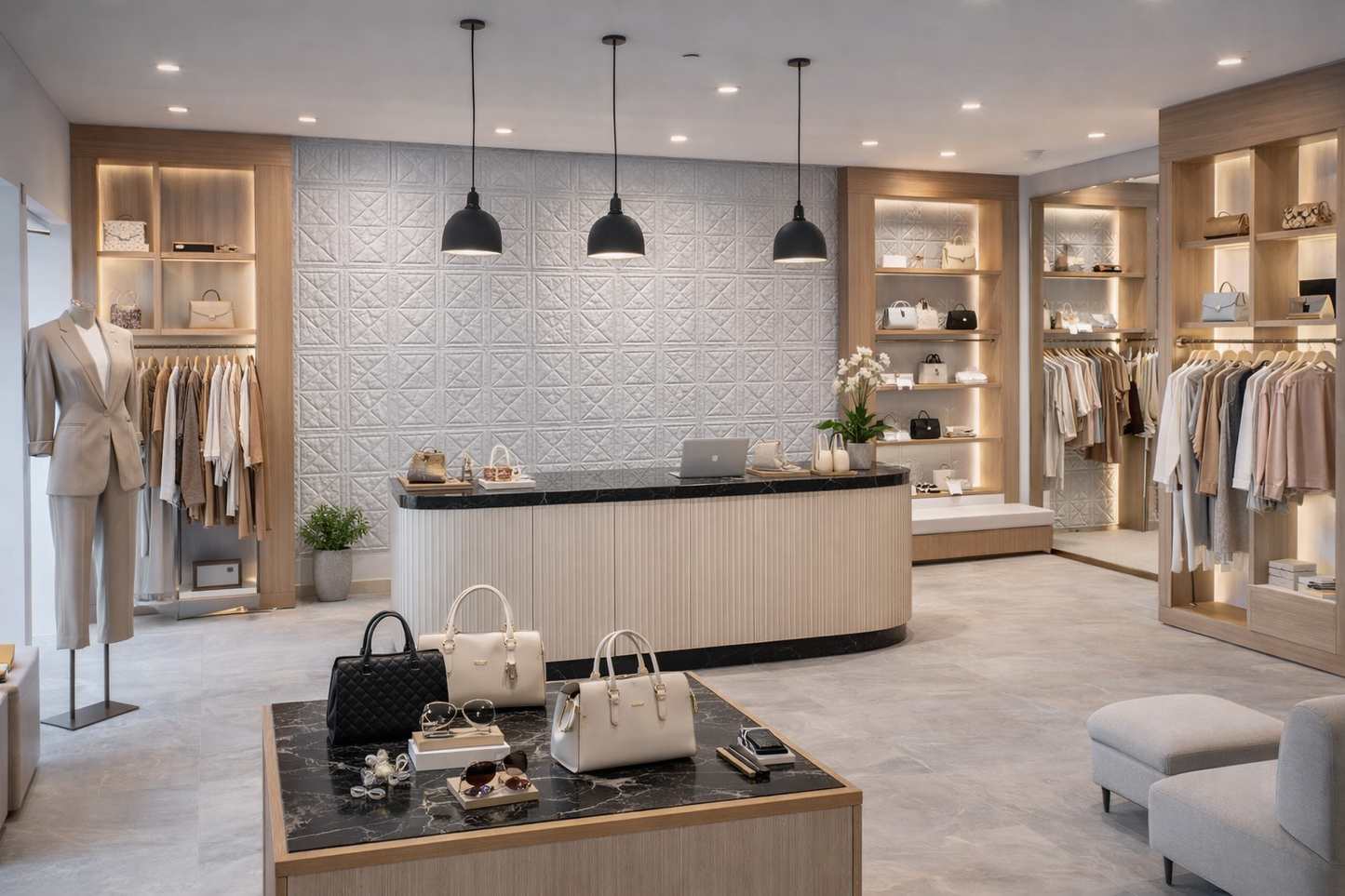 Panel Adhesivo 3D Gris Apliques y Tumbado 70x70 cm