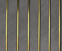 🖤✨ Panel PVC Decorativo 2.90 m x 0.30 m Gris Oscuro con Líneas Doradas para Pared y Tumbado en Guayaquil Ecuador | Importamall