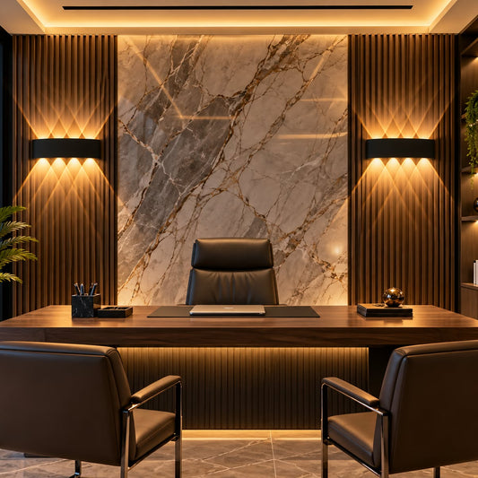 Lámpara LED de 4 Ojos – Aplique de Pared Decorativo para Interior y Exterior