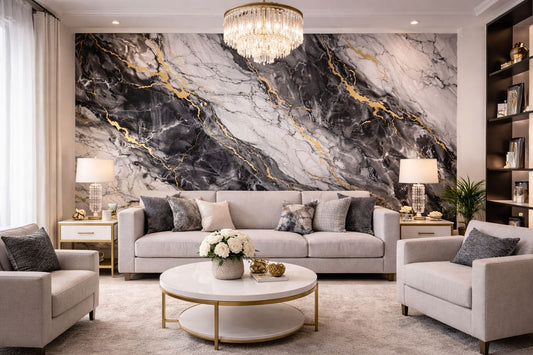 Smoke Gold Vein Mármol PVC