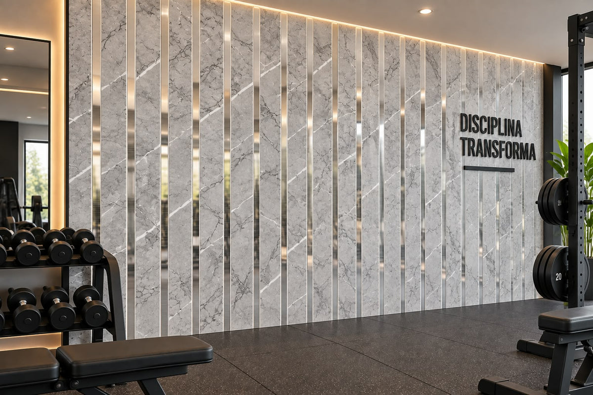 Adhesivo Decorativo Mármol Gris con Vetas Blancas