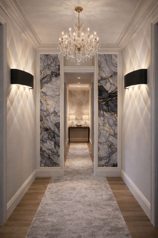 Platinum Gold Vein Mármol PVC