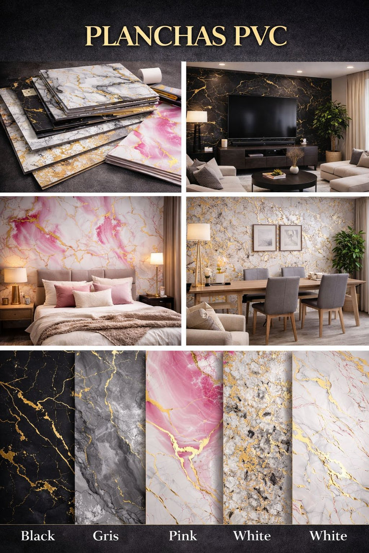 Planchas Marmol PVC
