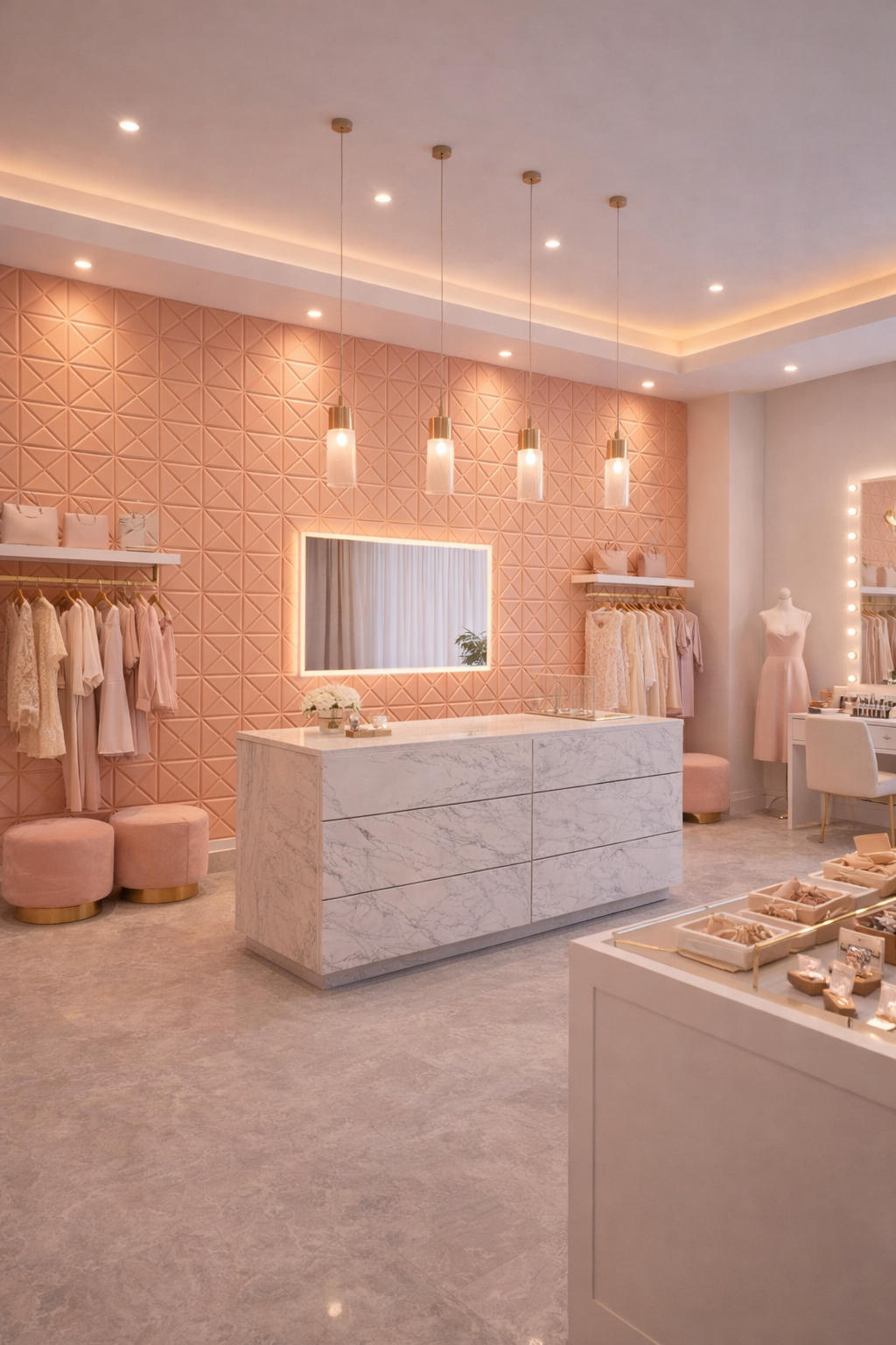 Panel Adhesivo 3D Durazno Apliques y Tumbado 70x70 cm