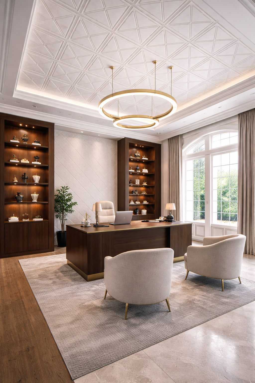 Panel Adhesivo 3D Blanco Apliques y Tumbado 70x70 cm