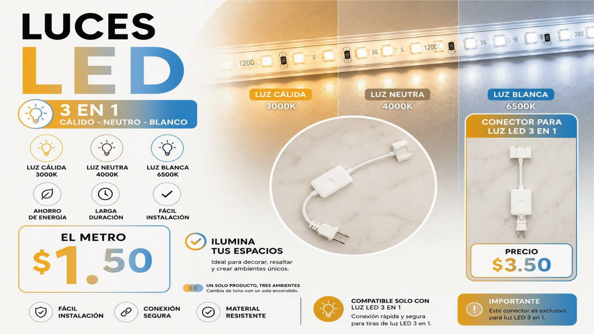 ✨ Luz LED Multicolor