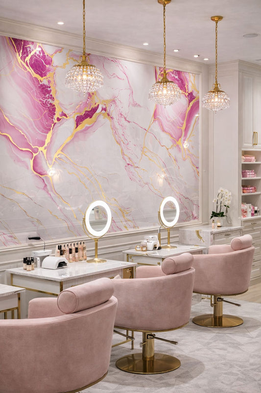 Rose Gold Vein Mármol PVC