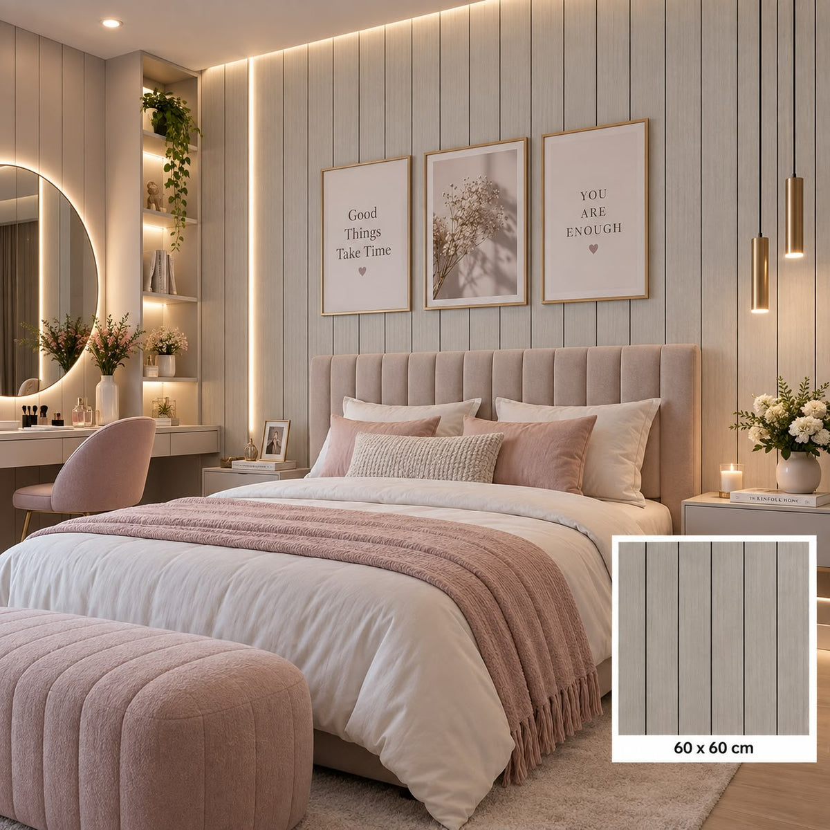 Adhesivo Decorativo Efecto Madera Gris Claro