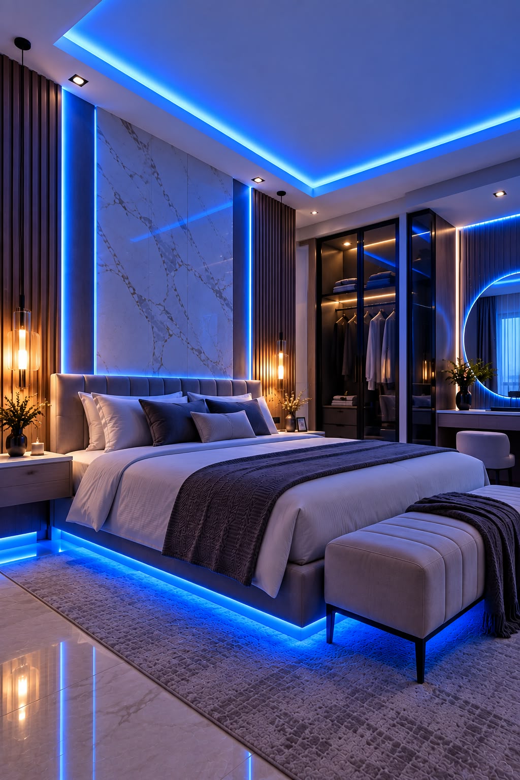 Luz LED Sky Azul – Iluminación Decorativa Moderna