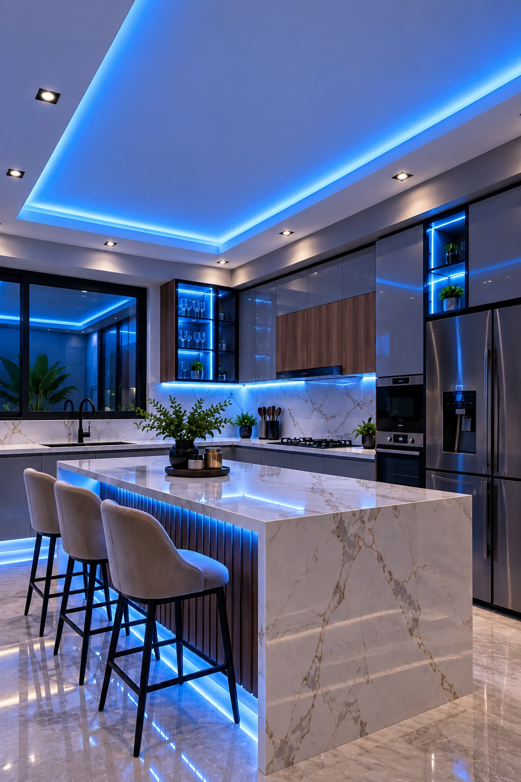 Luz LED Sky Azul – Iluminación Decorativa Moderna
