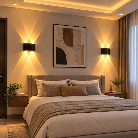 Lámpara LED de 2 Ojos – Aplique de Pared Decorativo con Luz Arriba y Abajo