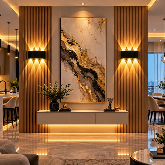 Lámpara LED de 3 Ojos – Aplique de Pared Decorativo para Interior y Exterior