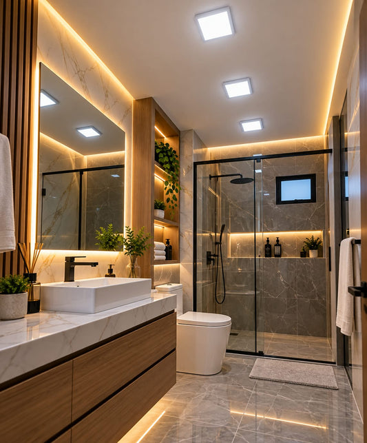 Panel LED Cuadrado 25W – Luz Blanca 6500K para Techo