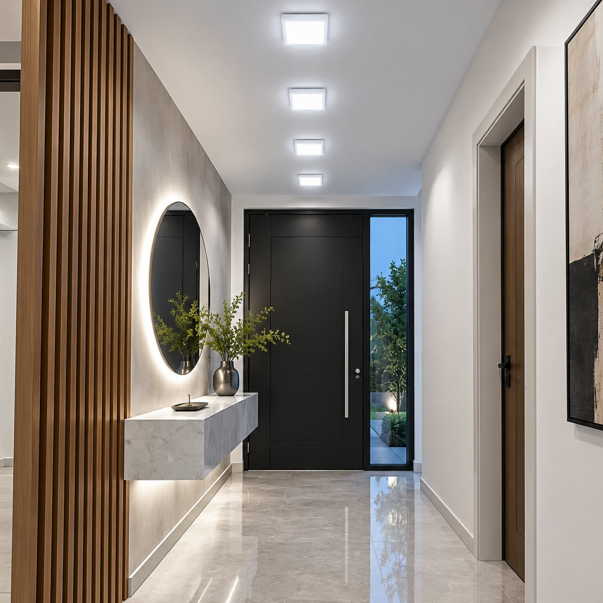Panel LED Cuadrado 6W – Luz Blanca 6500K para Techo