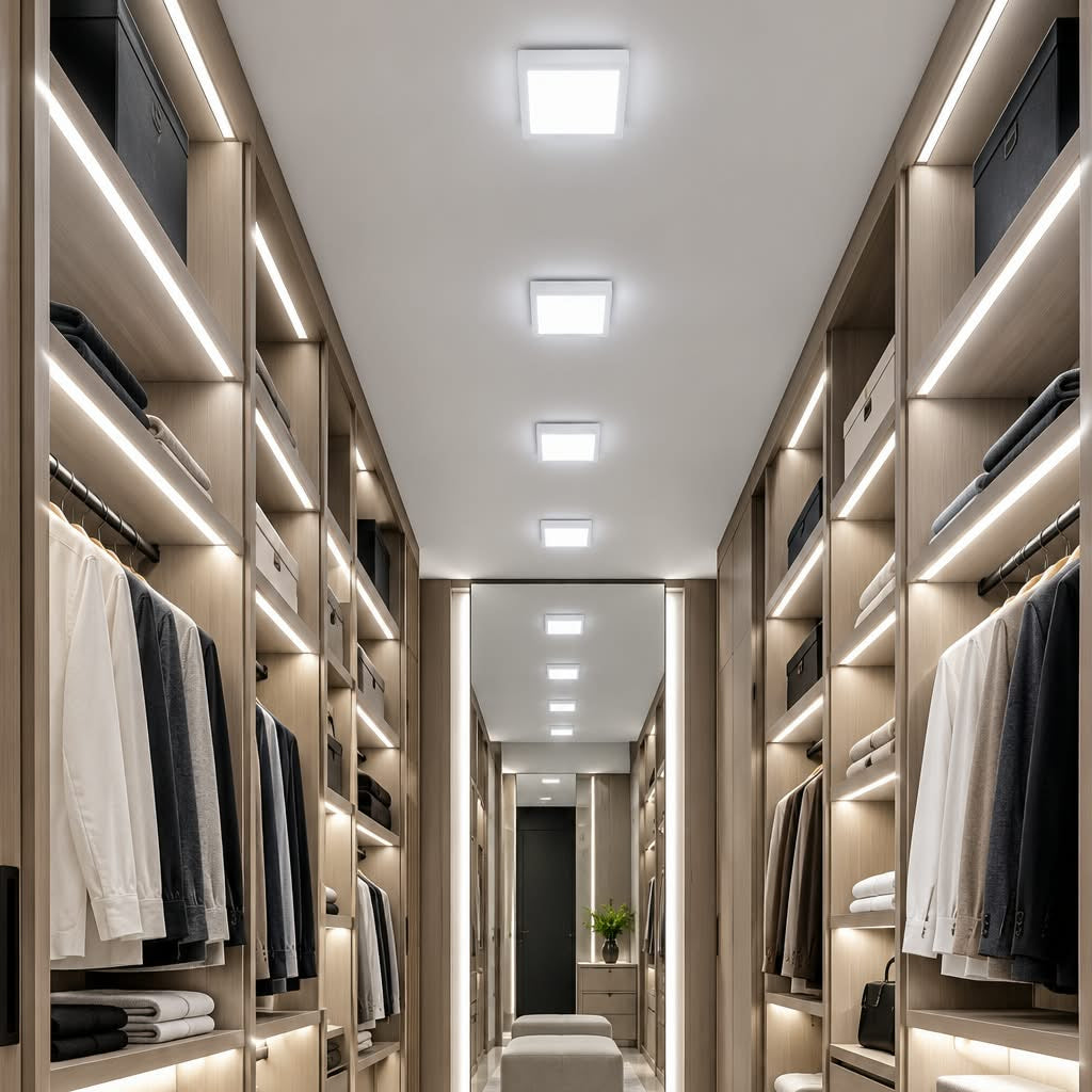 Panel LED Cuadrado 6W – Luz Blanca 6500K para Techo