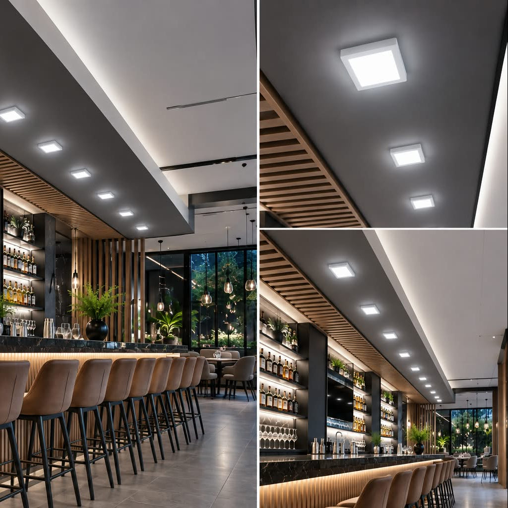 Panel LED Cuadrado 6W – Luz Blanca 6500K para Techo