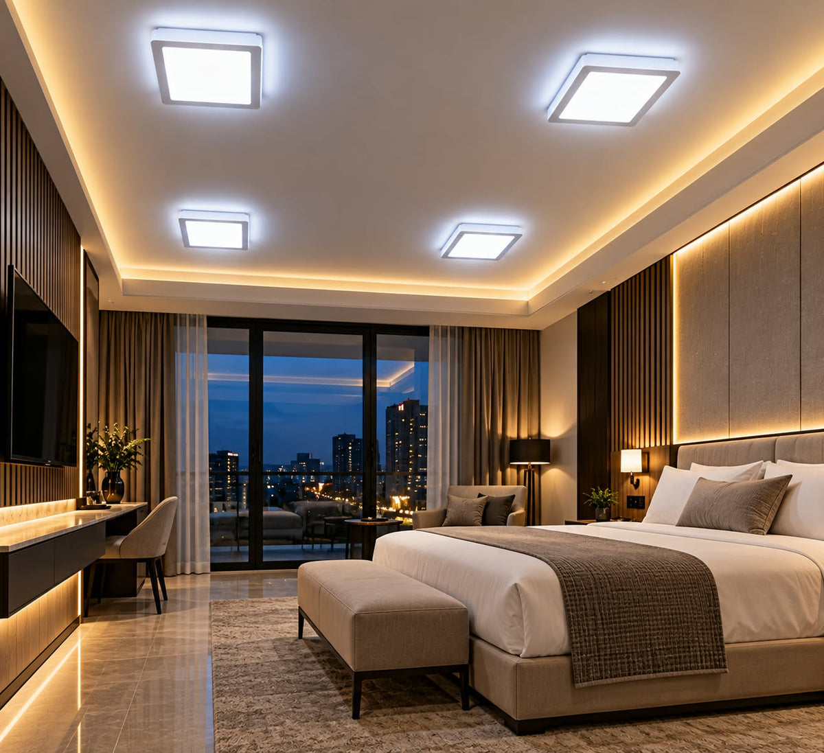 Panel LED Cuadrado 25W – Luz Blanca 6500K para Techo