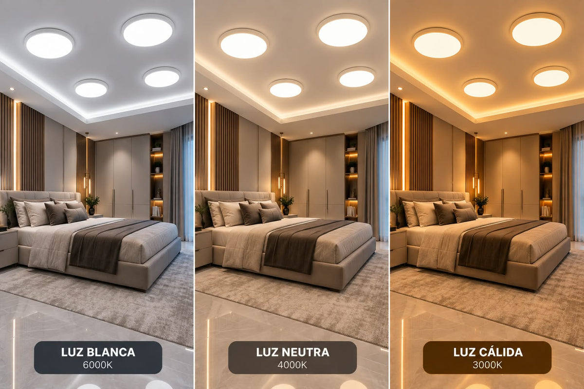 Panel LED Circular 24W 3 Colores – Blanco, Neutro y Cálido