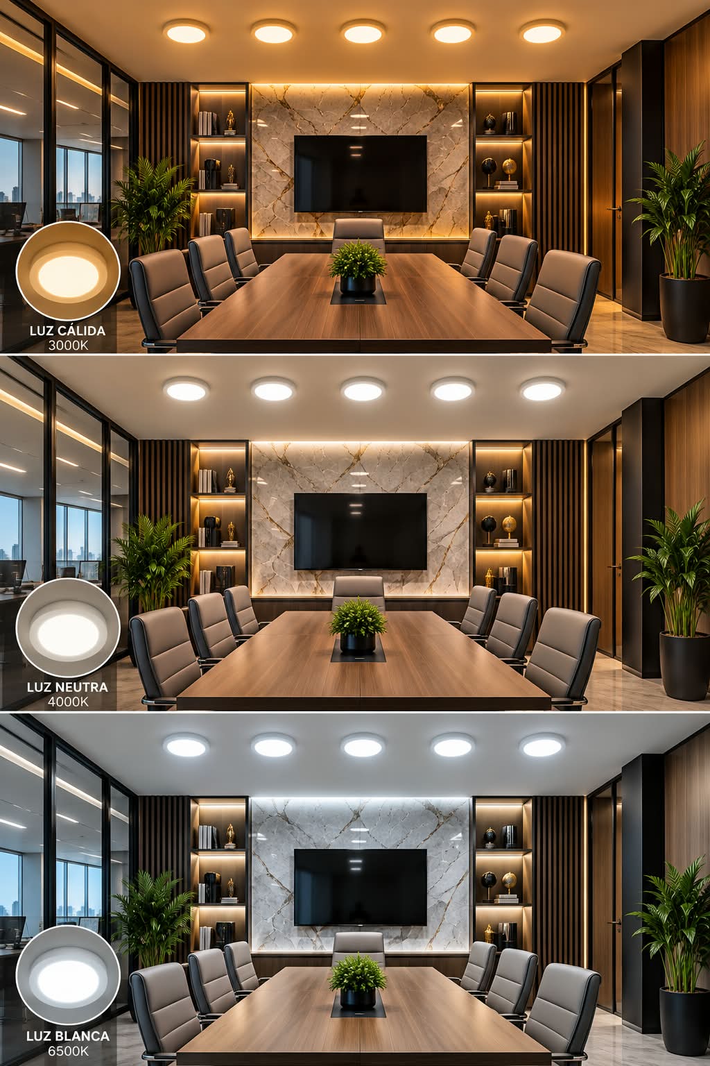Panel LED Circular 18W 3 Colores