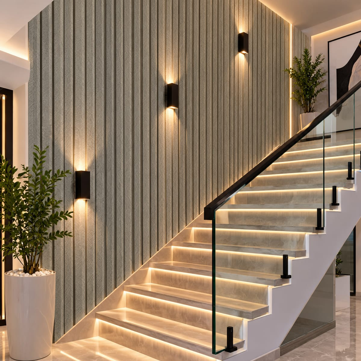 Wall Panel 9-5 Decorativo Texturizado en Color Gris