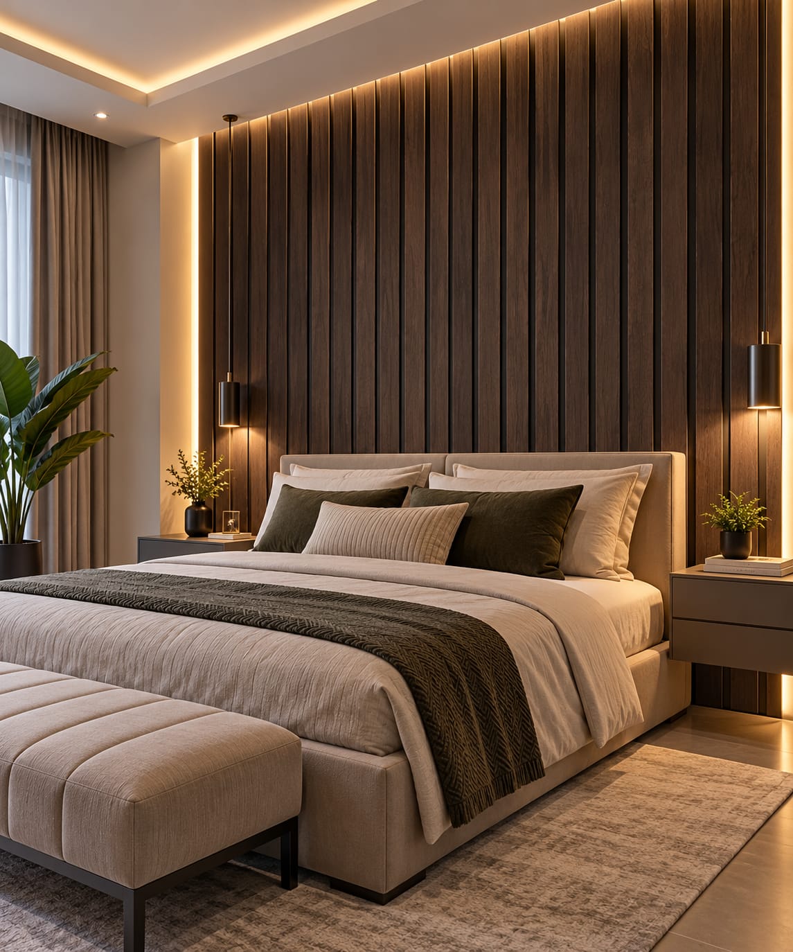 Wall Panel 2-207 – Revestimiento Decorativo Color Café Oscuro