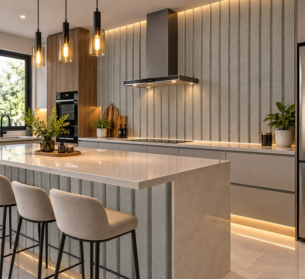 Wall Panel 68-11  Gris Claro Texturizado