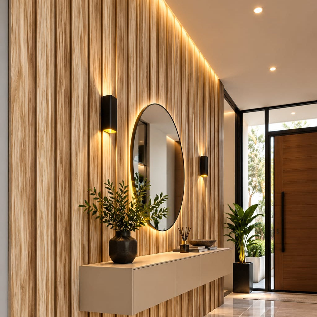 Wall Panel 2-202 Color Madera – 17 cm x 2.90 m para Decoración de Paredes