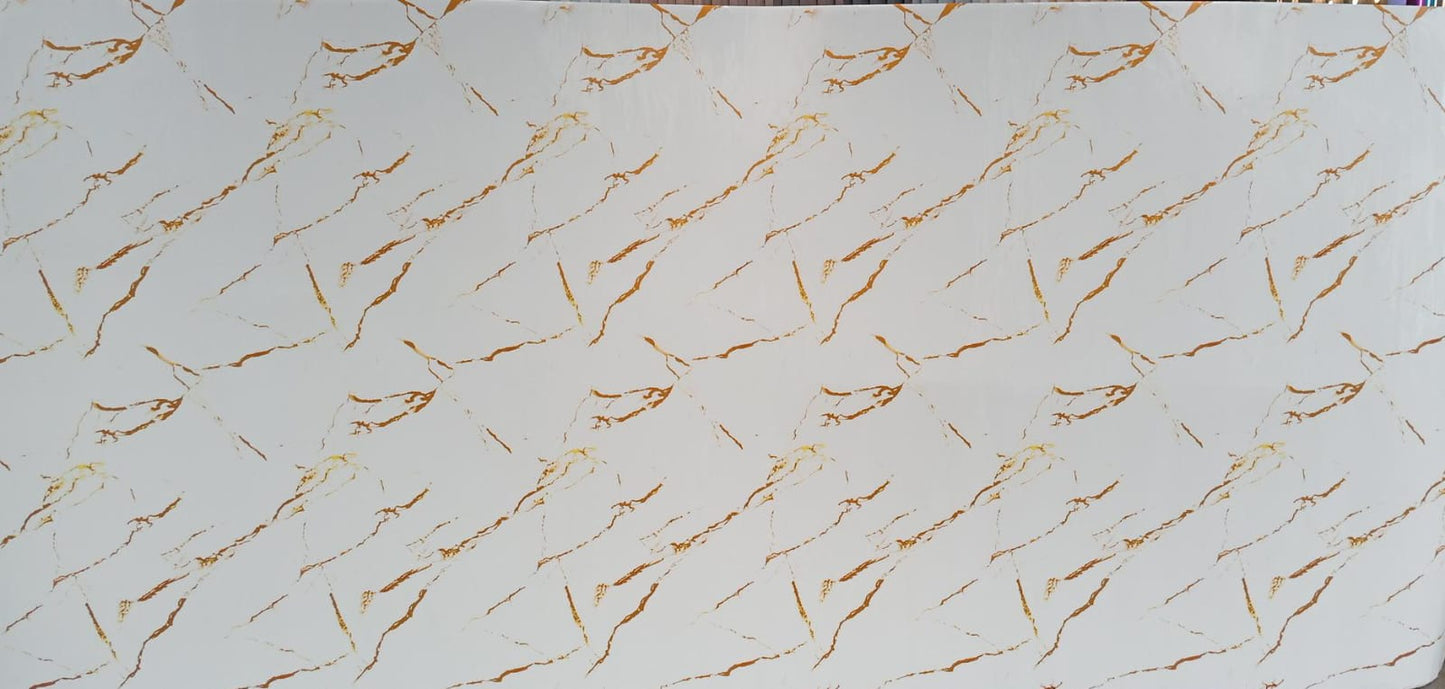 Rollo Marmol Adhesivo PVC – Mármol Carrara Dorado Soft  | Importamall Ecuador