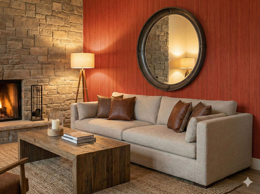 Rollo Madera Adhesivo PVC - Wood Cedar Rojo Natural  | Importamall Ecuador