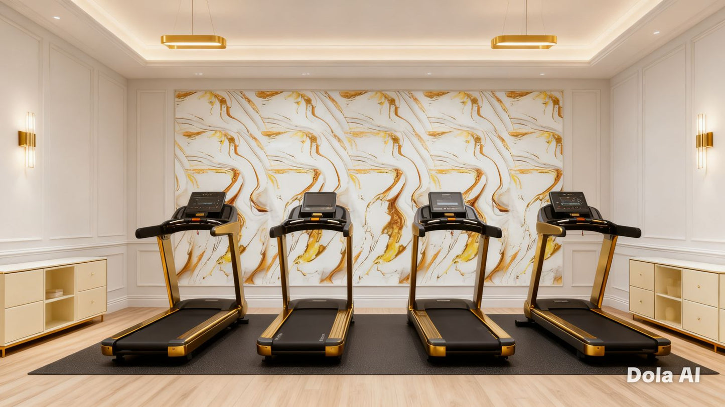 Rollo Mármol Adhesivo PVC -  White Gold Flow