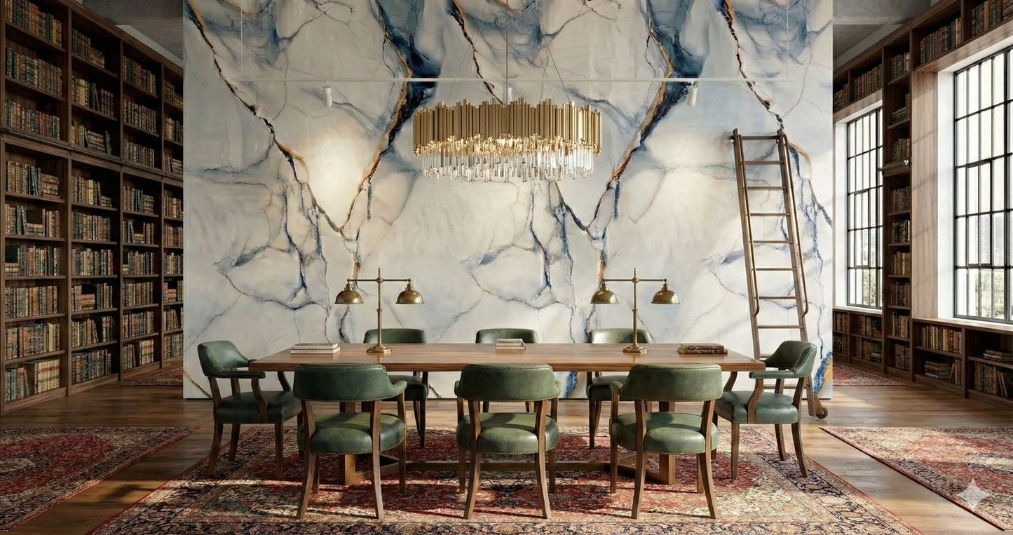 Rollo Mármol Adhesivo PVC -  Marble Grey Gold Vein  | Importamall Ecuador