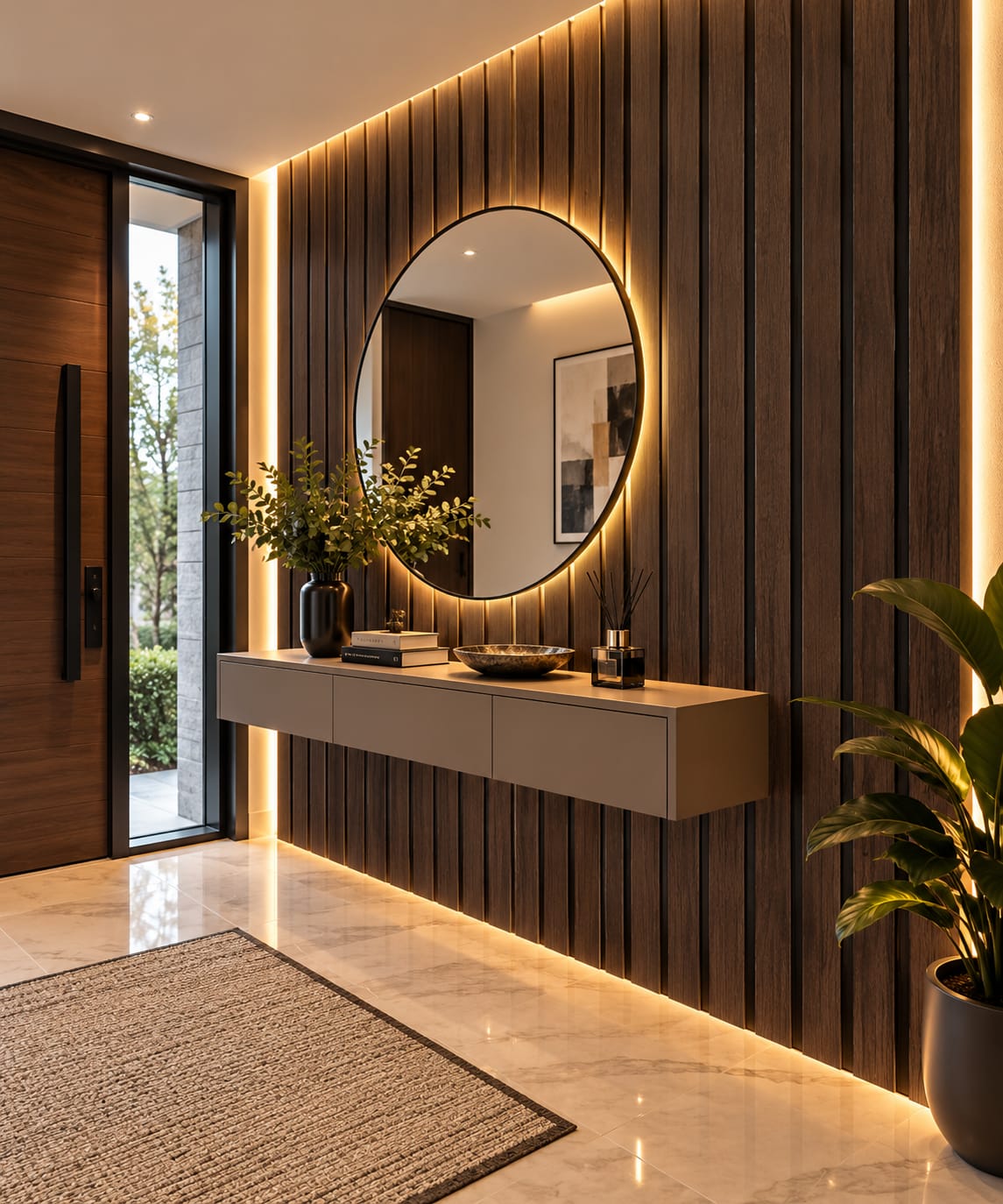 Wall Panel 2-207 – Revestimiento Decorativo Color Café Oscuro