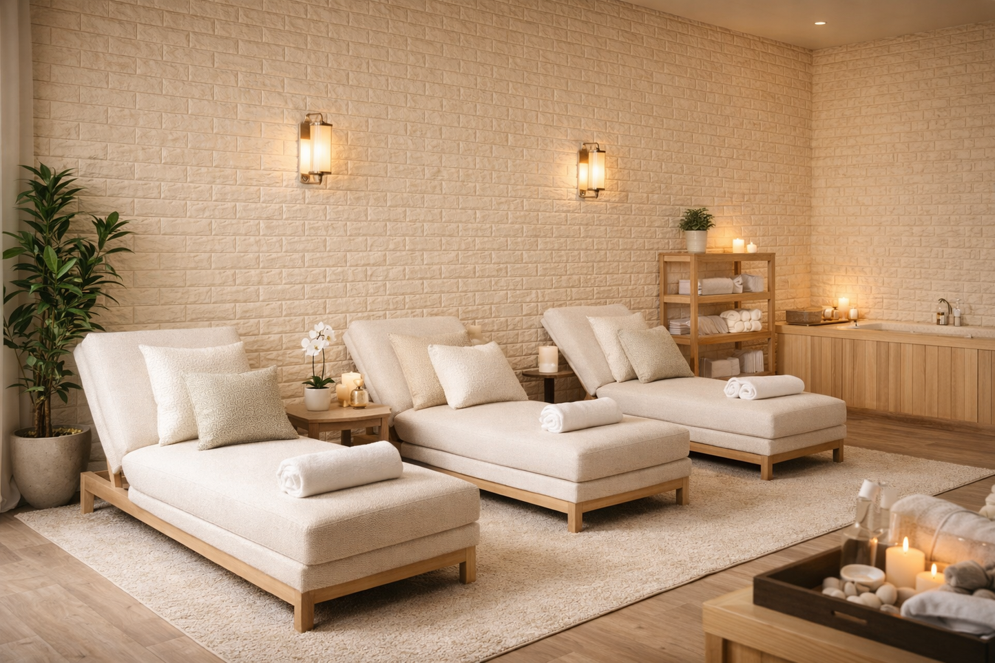 Panel Adhesivo 3D Beige – 70x77 cm