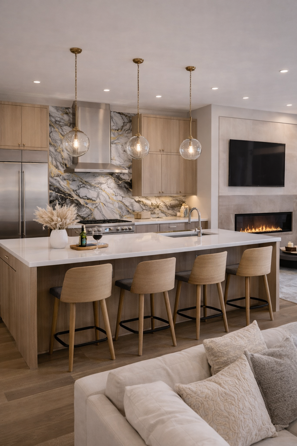 Platinum Gold Vein Mármol PVC