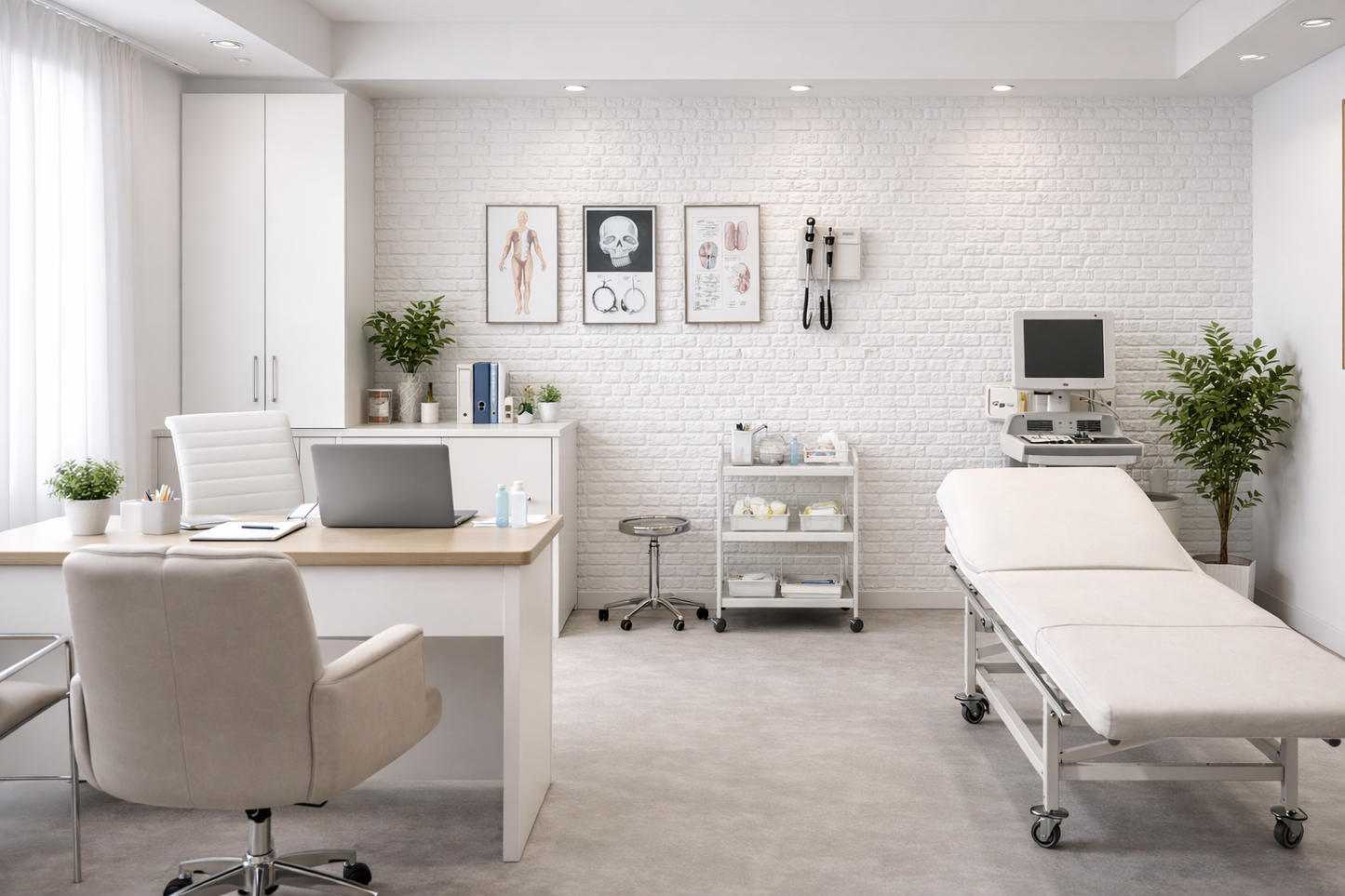 Panel Adhesivo 3D Blanco Ladrillo – 70x77 cm